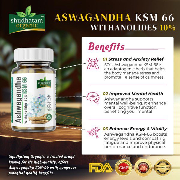 Ashwagandha ksm 66 withanolides 10 percent