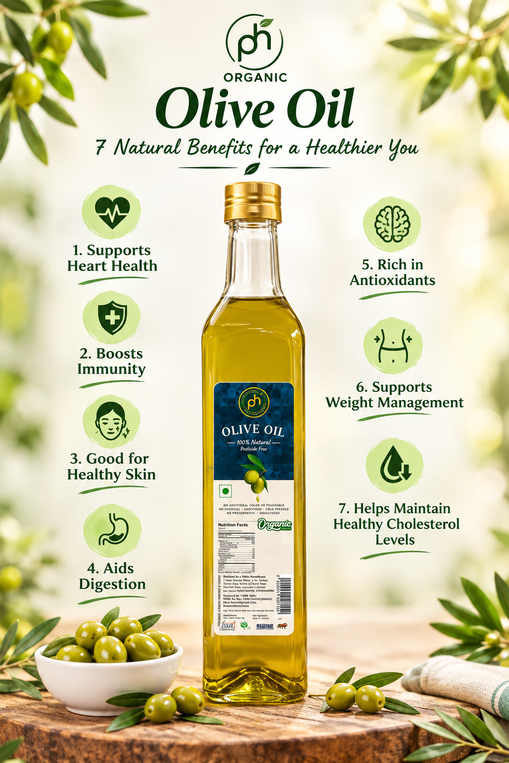 Olive Oil Organic 500 ML - Image 3