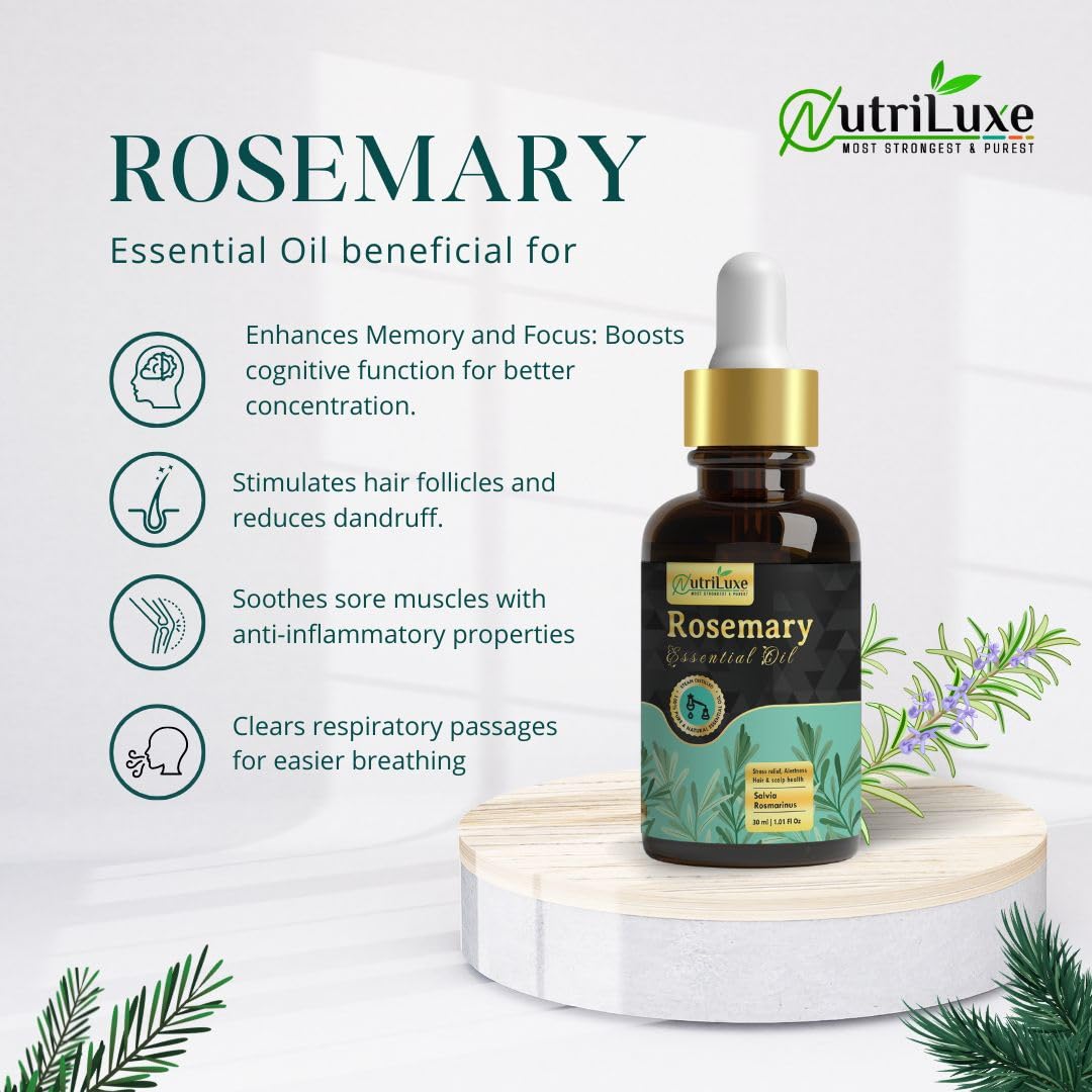Nutriluxe Rosemary Essential Oil 30 ML - Image 2