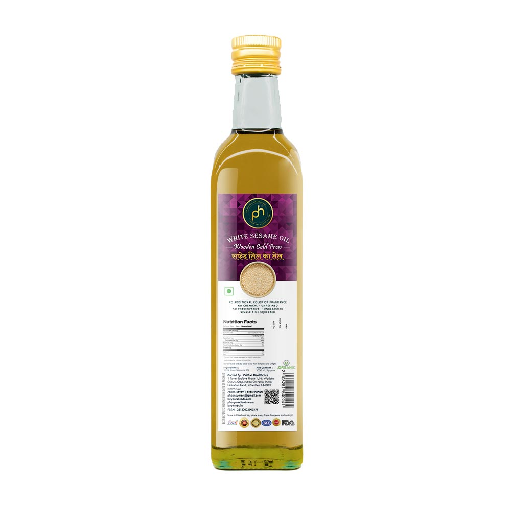 White Sesame Oil (Glass Bottle) 500ml