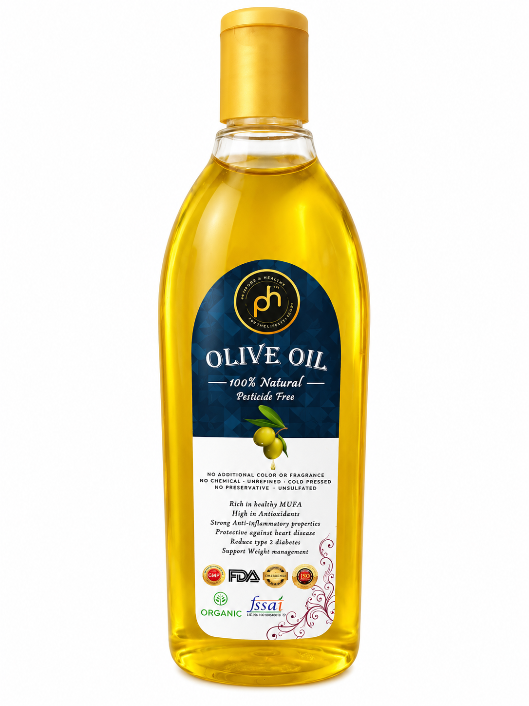 Ph Organic Olive Oil 100ml